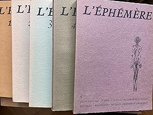 Revue Ephémère n° 1-20 (19 revues). Complet.