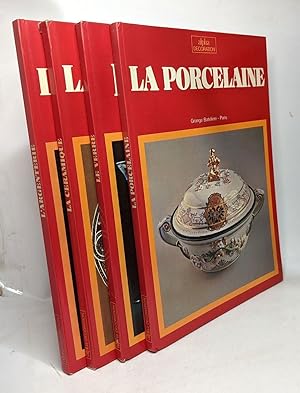 La porcelaine + La céramique + Le verre + L'argenterie - 4 livres collection Alpha décoration
