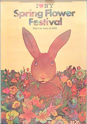 1982 Milton Glaser New York Spring Flower Festival Poster