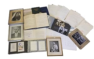 Archive consisting of ca. 300 mostly typewritten documents, inscribed portraits, guestbook, photo...