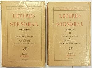 Lettres à Stendhal (1803-1806) recueillies et annotées par V. del Litto. Préface de Henri Martineau.