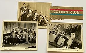 Three Promotional Photographs and Signed Menu from The Cotton Club
