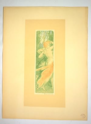 "Renouveau" - Lithographie originale sur Japon - L'Estampe Moderne