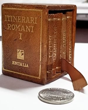 Itinerari romani I. (Complete Set of Italian Miniature Books Bound in Leather Dedicated to Rome)
