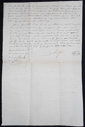 Handwritten Bond: P. Cambridge will pay to Wingate & Gaskell, merchants of Philadelphia, $494.41 ...
