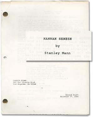 Hanna's War [Hannah Senesh] (Original screenplay for the 1988 film)
