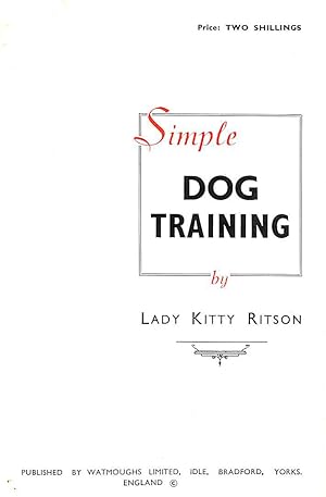 Simple Dog Training