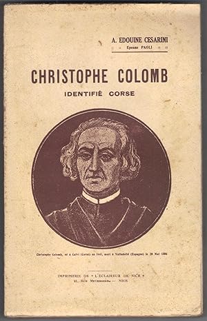 Christophe Colomb identifié corse par E. Edouine Cesarini épouse Paoli.