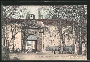 Carte postale Saint-Romain-de-Popey, Porte d'entrée du Chateau d'Avauges