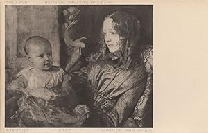Alfred Stevens Mother & Child Antique Postcard