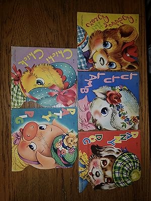 Cute Cuddly Books - Set of 5,BOBBY BEAR,PATTY PIG, DANNY DOG,LULU LAMB, CHICHI CHICK