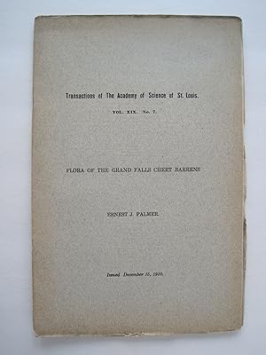 Transactions of the Academy of Science of St. Louis : Flora of the Grand Falls Chert Barrens, Vol...