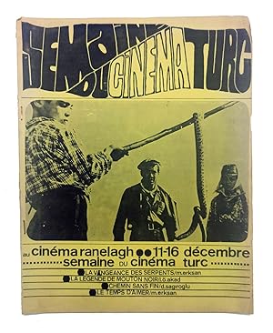 [AVANT-GARDES AND 'DIRECTOR GENERATION' OF TURKISH CINEMA IN FRANCE] Semaine du cinema Turc; au c...