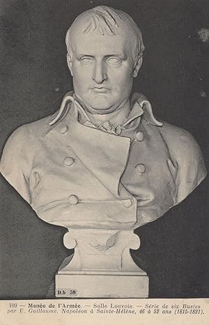 Napoleon Statue Head Bust Military Waterloo Old Postcard