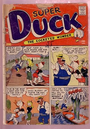 SUPER DUCK #62 1955-RARE FOUR PANEL COVER-UNIQUE ISSUE FR