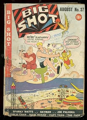 BIG SHOTS COMICS #37 1943-CHARLIE CHAN-TOJO PHOTO-WW II G