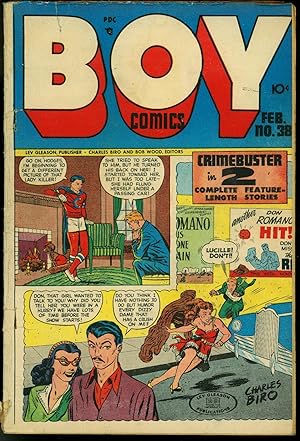 BOY COMICS #38-CHARLES BIRO-CRIME-ACTION VG