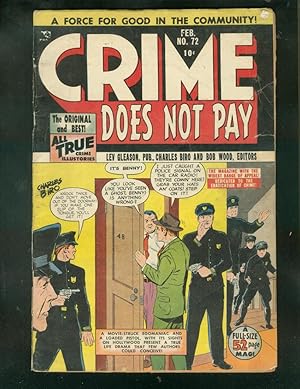 CRIME DOES NOT PAY #72 1949-CHARLES BIRO--BLACK DIAMOND G/VG