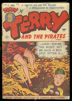 TERRY AND THE PIRATES #11 1948-SPICY LEGS COVER-CANIFF G/VG