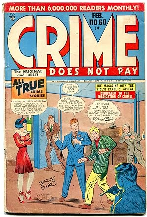 CRIME DOES NOT PAY #60-CHARLES BIRO-TERROR-JESSE JAMES FR