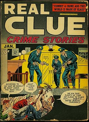 Real Clue Crime Stories V.2 #11 1948- Infantino cover- Golden Age VG