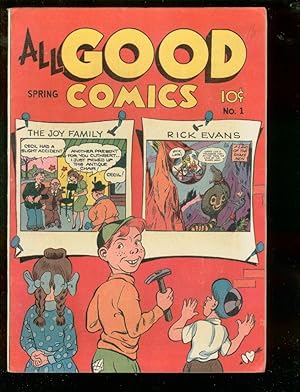 ALL GOOD COMICS #1 1946-FOX PRINTING ERROR COPY--RARE VF
