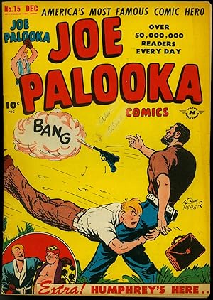 Joe Palooka #15 1947-Harvey Comics- Ham Fisher- 1st Atoma- Bob Powell G/VG