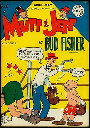 Mutt & Jeff #33 1948- Bud Fisher- Boxing cover- DC Golden Age VG-