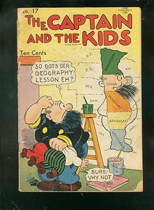 CAPTAIN AND THE KIDS #17 1949-SPANKING COVER-KATZENJAMM FR