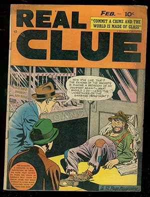 REAL CLUE CRIME STORIES v.3 #12 1949-HILLMAN PRE-CODE FN-