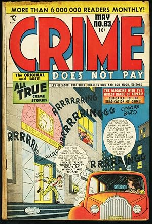 CRIME DOES NOT PAY #63 VIOLENT PRE-CODE 1948 VG