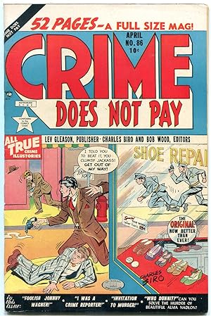CRIME DOES NOT PAY #86-TRUE CRIME-VIOLENCE-CHARLES BIRO VF