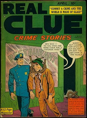 Real Clue Crime Stories V.5 #2 1950- Science Fiction story- Napoleon FN