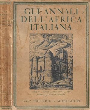 Gli annali dell'Africa Italiana, anno IV, n. 3 settembre 1941