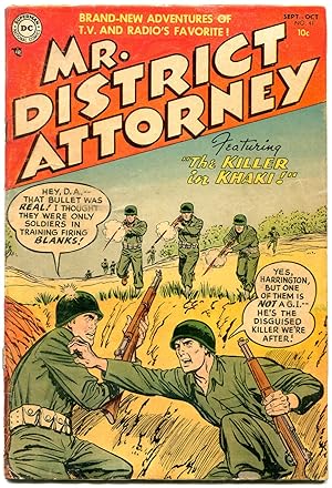 MR DISTRICT ATTORNEY #41 MILITARY WAR COVER 1954 D C VG