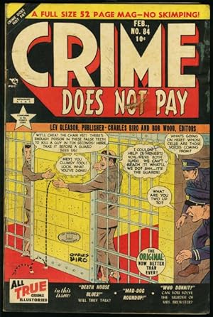 CRIME DOES NOT PAY #84-PRE-CODE VIOLENT COMIC G/VG