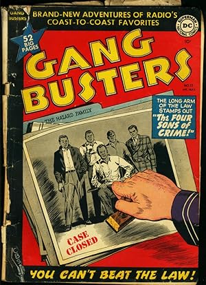 GANG BUSTERS #15-PRE CODE CRIME ART-GOLDEN AGE!!! FR/G