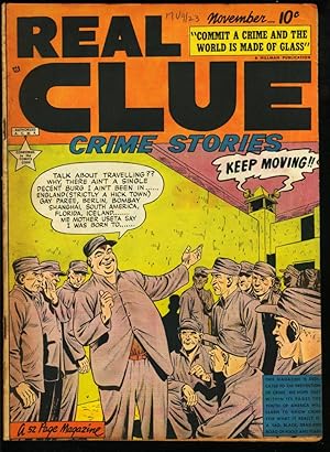 REAL CLUE CRIME STORIES V.4 #9-PRE CODE CRIME VIOLENCE VG