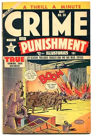 CRIME & PUNISHMENT #50 1952-CHARLES BIRO-LEV GLEASON FN/VF