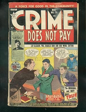 CRIME DOES NOT PAY #75 1949-CHAS BIRO-PRE CODE VIOLENCE G