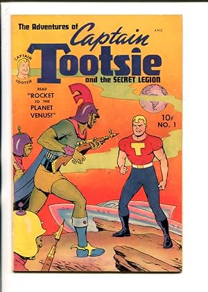 CAPTAIN TOOTSIE #1-1950-TOBY-CLASSIC CI-FI ISSUE-fn/vf
