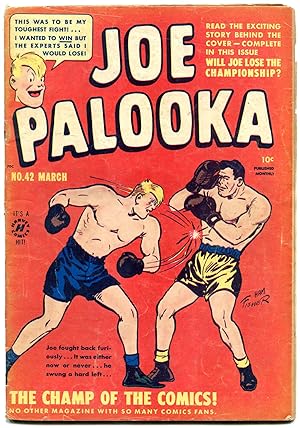 JOE PALOOKA #42 1950-HARVEY COMICS-BOXING --HAM FISHER VG