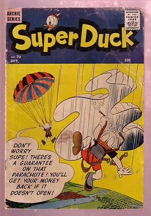 SUPER DUCK #70 1956-PARACHUTE COVER-ARCHIE COMICS PUB. G