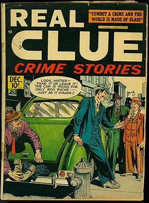 Real Clue Crime Stories V.2 #10 1947-body in trunk cover- Golden Age Good