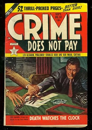 CRIME DOES NOT PAY #91 1950-LEV GLEASON-AL McWILLIAMS VF