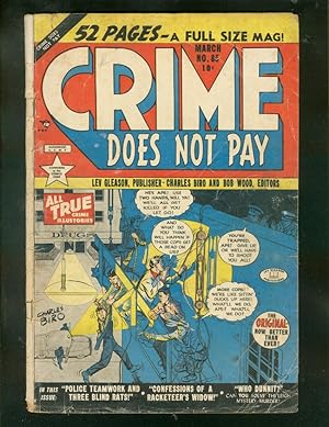 CRIME DOES NOT PAY #85 1950-CHAS BIRO-PRE CODE-VIOLENT! G