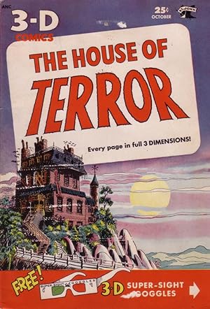 HOUSE OF TERROR #1 HORROR 3-D MATT BAKER JOE KUBERT '53 VG/FN