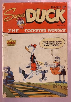 SUPER DUCK #6 1946 WACKY FUNNY ANIMALS - AL FAGALY ART G