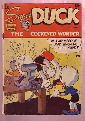 SUPER DUCK #18 1948 AL FAGALY COVER-VIOLENT STORIES G/VG