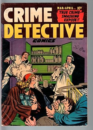 CRIME DETECTIVE V.3#1-DRUG USE COVER-WILD PRE-CODE CRIME!-VG VG